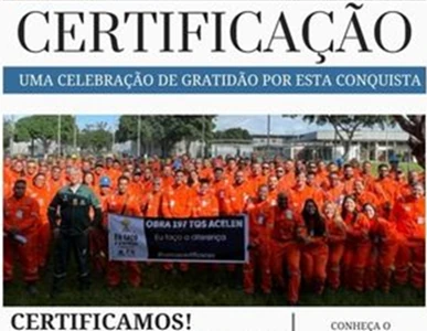 Certificação, uma celebração de gratidão por esta conquista